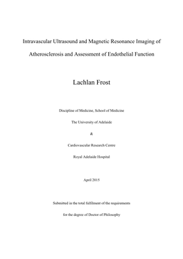 Intravascular Ultrasound and Magnetic Resonance Imaging Of