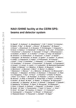 NA61/SHINE Facility at the CERN SPS: Beams and Detector System