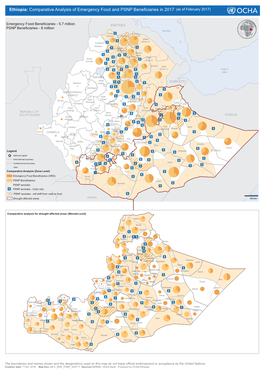 Ethiopia: Comparative Analysis of Emergency Food and PSNP Beneficiaries in 2017 (As of February 2017)