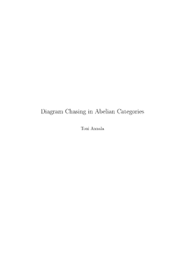 Diagram Chasing in Abelian Categories