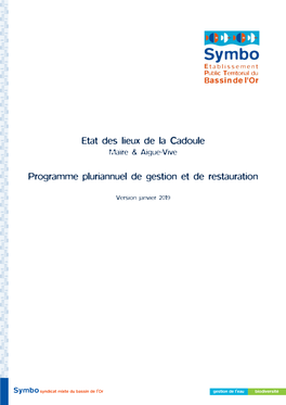 Etat Des Lieux De La Cadoule Programme Pluriannuel De Gestion Et De Restauration