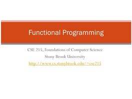 Functional Programming (ML)