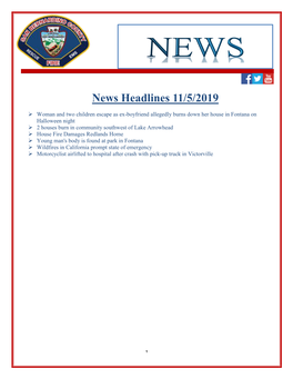 News Headlines 11/5/2019