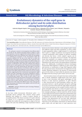 Evolutionary Dynamics of the Vapd Gene in Helicobacter Pylori and Its