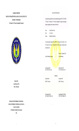 Laporan Individu Kegiatan Praktik Pengalaman Lapangan (Ppl)