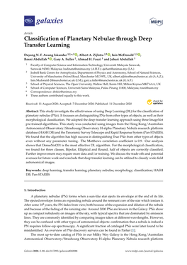 Classification of Planetary Nebulae Through Deep Transfer Learning