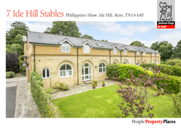 7 Ide Hill Stables Phillippines Shaw, Ide Hill, Kent, TN14 6AF