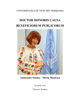 Doctor Honoris Causa Beneficiorum Publicorum