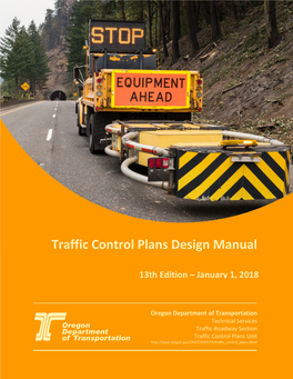 Traffic Control Plans Design Manual