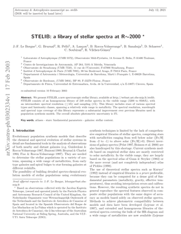 STELIB: a Library of Stellar Spectra at R~ 2000