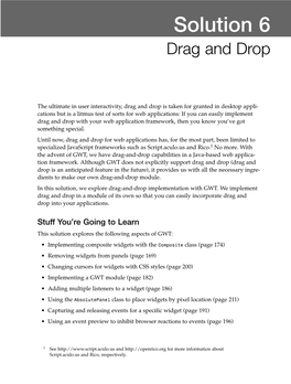 Solution 6: Drag and Drop 169