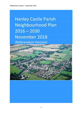 Pdf Hanley Castle Parish Neighbourhood Plan
