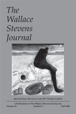 Fall 2000 the Wallace Stevens Journal