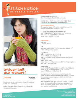 Lettuce Knit Arm Warmers