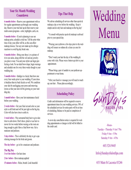 Wedding Menu