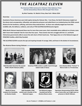 THE ALCATRAZ ELEVEN the American Pows Sentenced to Vietnam’S Most Infamous Prison and the Extraordinary Women Who Brought Them Home