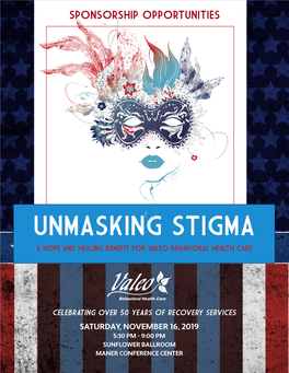 Unmasking Stigma a Hope and Healing Benefit for Valeo Behavioral Health Care