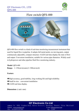 Liquid Pressure Sensor QP-88