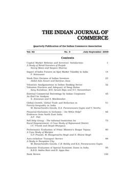 The Indian Journal of Commerce