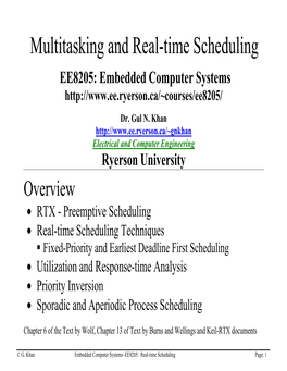 Multitasking and Real-Time Scheduling