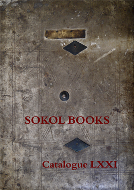 Catalogue LXXI SOKOL BOOKS
