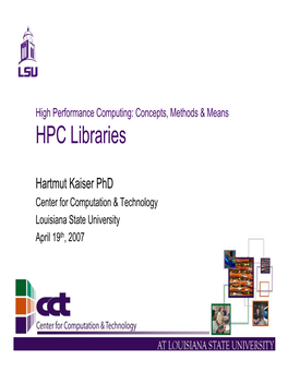 HPC Libraries