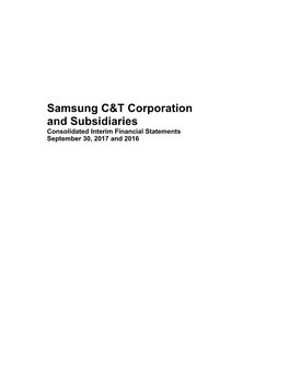Samsung C&T Corporation and Subsidiaries