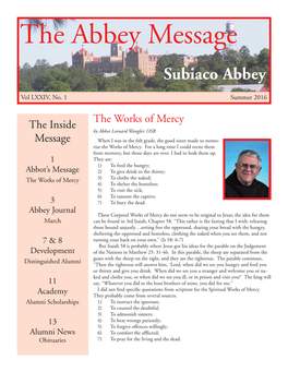 The Abbey Message Subiaco Abbey