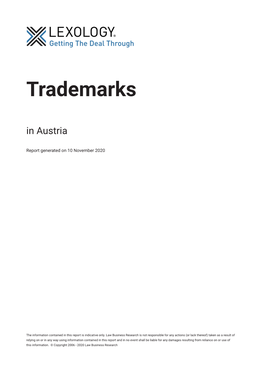 Trademarks in Austria