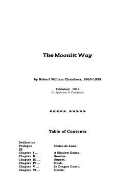 The Moonlit Way