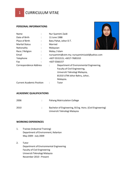 Curriculum Vitae