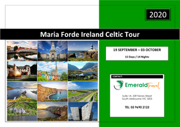 Maria Forde Ireland Celtic Tour
