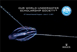 Our World-Underwater Scholarship Society ®