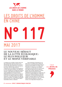 Les Droits De L'homme En Chine Mai 2017