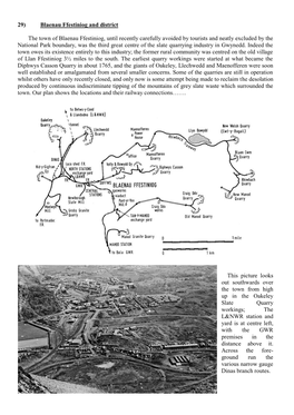 29) Blaenau Ffestiniog and District the Town of Blaenau Ffestiniog, Until