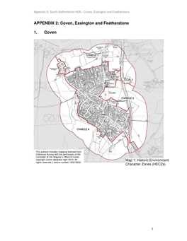 APPENDIX 2: Coven, Essington and Featherstone 1. Coven