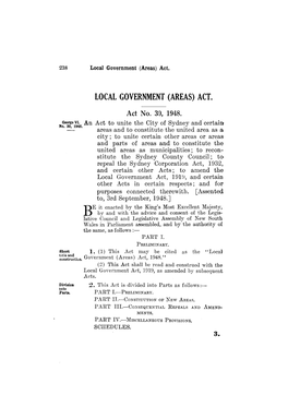 Local Government (Areas) Act