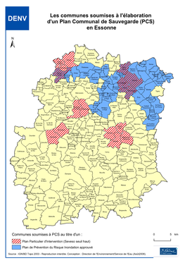 Carte : Les Communes Concernées Par Un Plan Communal De Sauvegarde