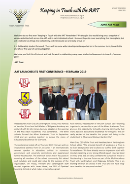 AAT NEWSLETTER Spring 2019