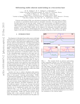 Arxiv:1410.6667V2 [Physics.Optics]