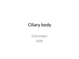 Ciliary Body