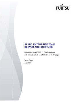 Sparc Enterprise T5440 Server Architecture