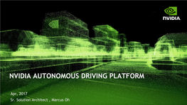 Nvidia Autonomous Driving Platform