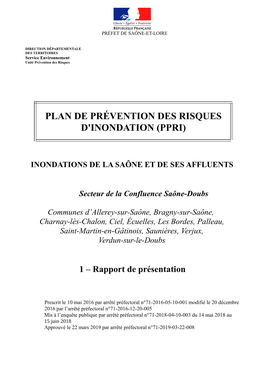 Plan De Prévention Des Risques D'inondation (Ppri)