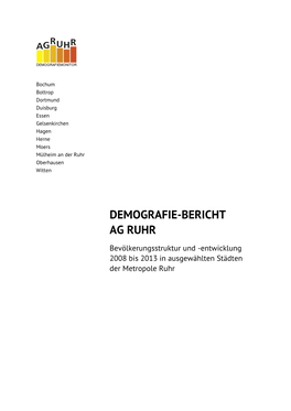 Demografiebericht AG Ruhr