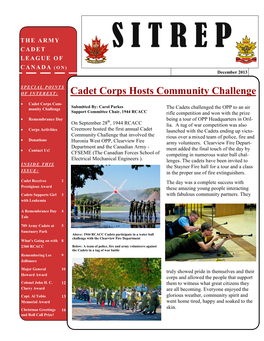 Cadet Corps Hosts Community Challenge