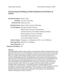 Characterizing the Full Range of Stellar Populations in the Outskirts of Galaxies