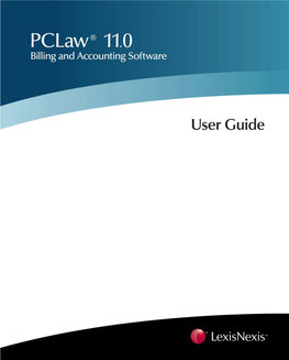 Pclaw 11.0 User Guide