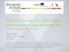 Slovenian Report on Topic 2: Hydrological Forecasting Systems