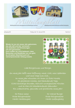 Mitteilungsblatt Der Verwaltungsgemeinschaft Marktleugast Und Deren Mitgliedsgemeinden Markt Marktleugast Und Markt Grafengehaig Mitteilungsblatt